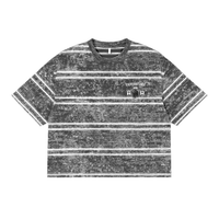 Snow Washed Stripe Boxy T-shirt